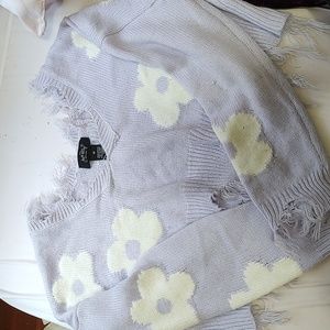 Distressed Cottage Core crop top